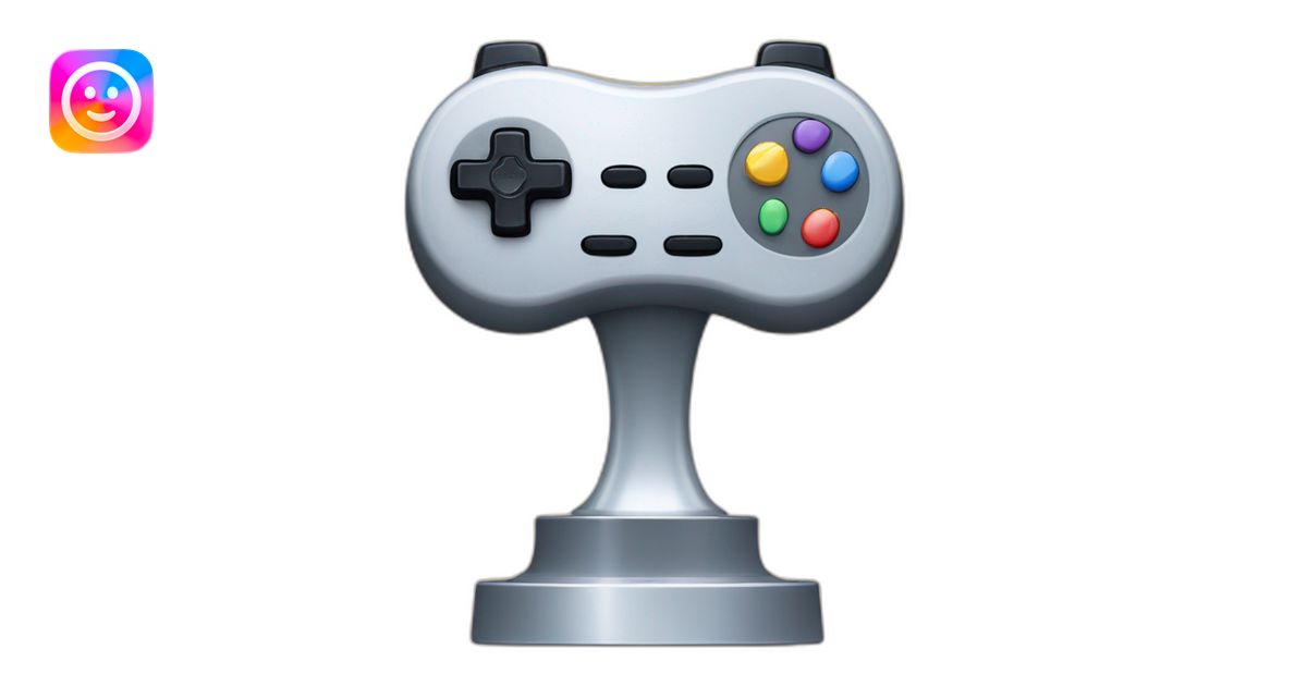 A trophy with a video game controller inside emoji | AI Emoji Generator