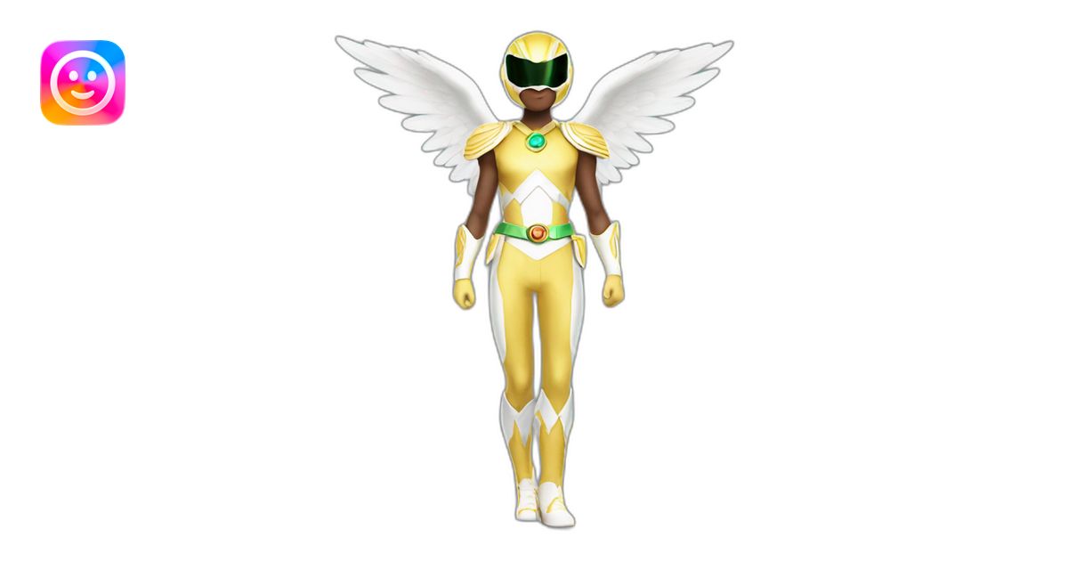 angel power ranger full body emoji | AI Emoji Generator