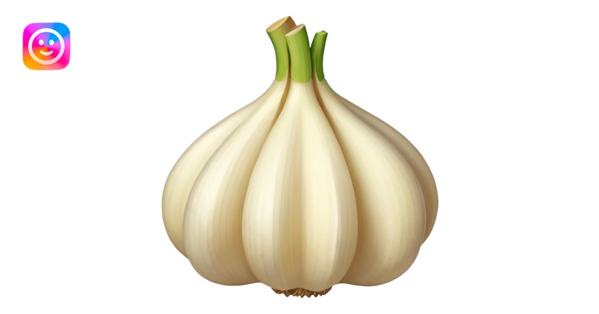 minced garlic emoji - garlic clove with cubed garlic emoji | AI Emoji ...