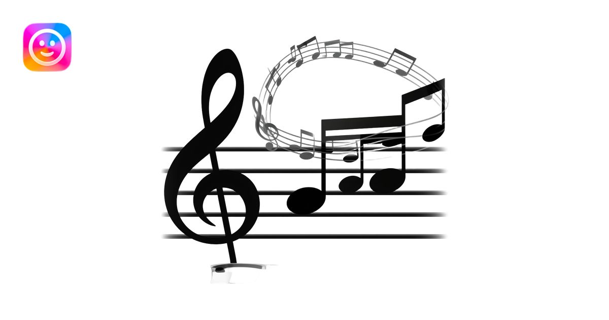 sheet music emoji | AI Emoji Generator