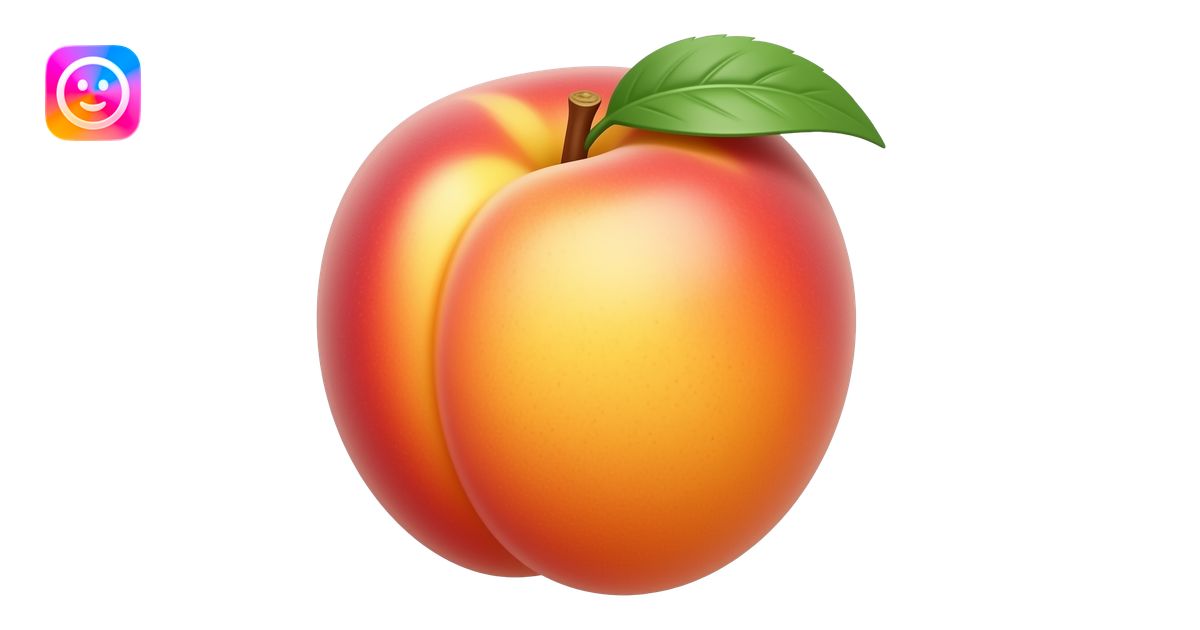 peach emoji | AI Emoji Generator