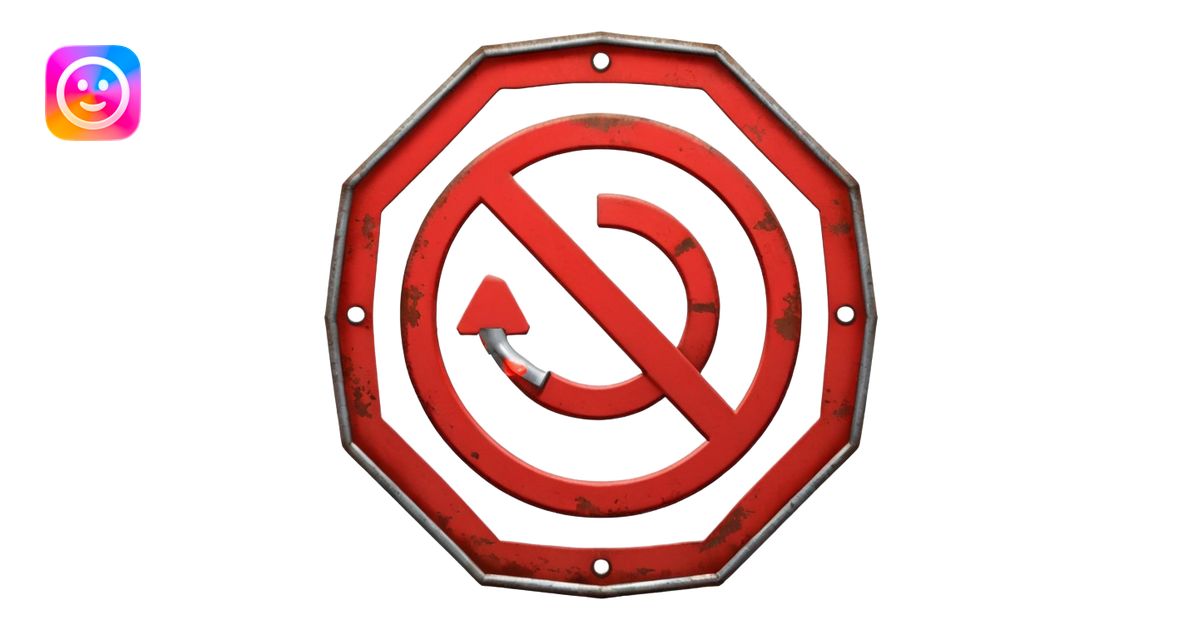 mac os metal mute no sound 🔇 stop sign emoji | AI Emoji Generator