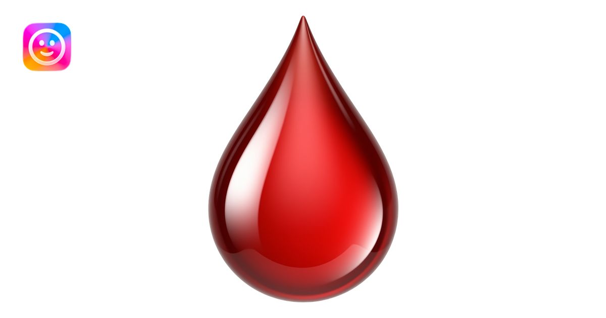 Drop of Blood emoji | AI Emoji Generator