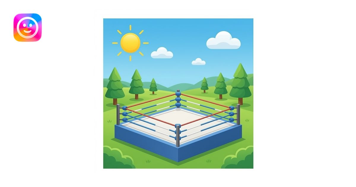 wrestling ring emoji | AI Emoji Generator