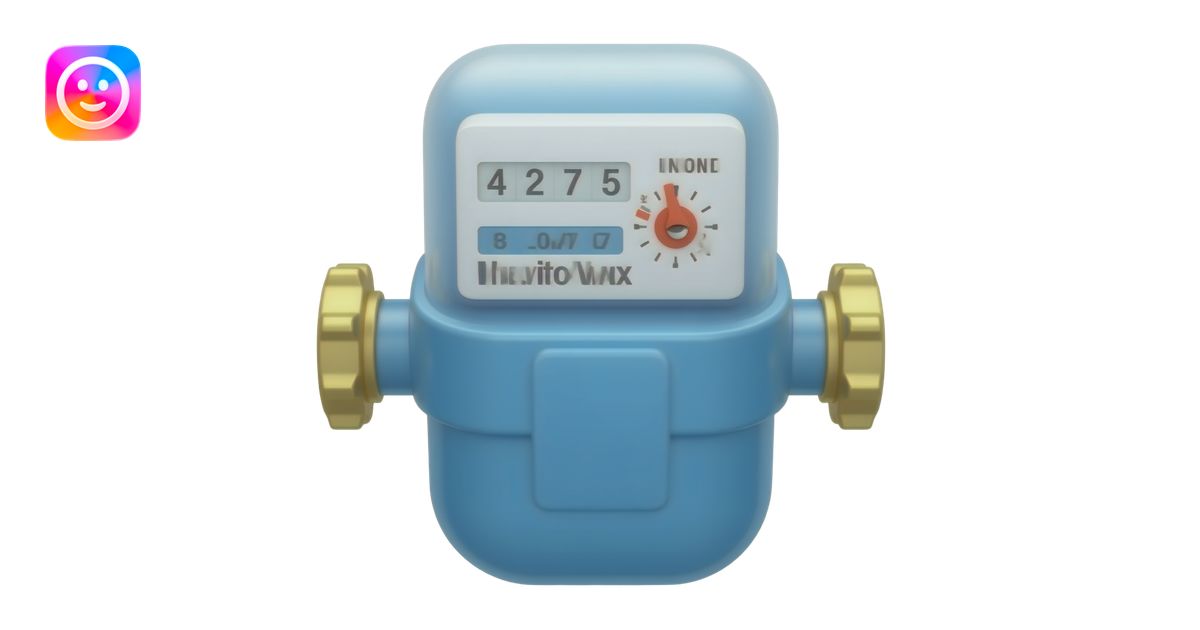 analog water utility meter emoji | AI Emoji Generator