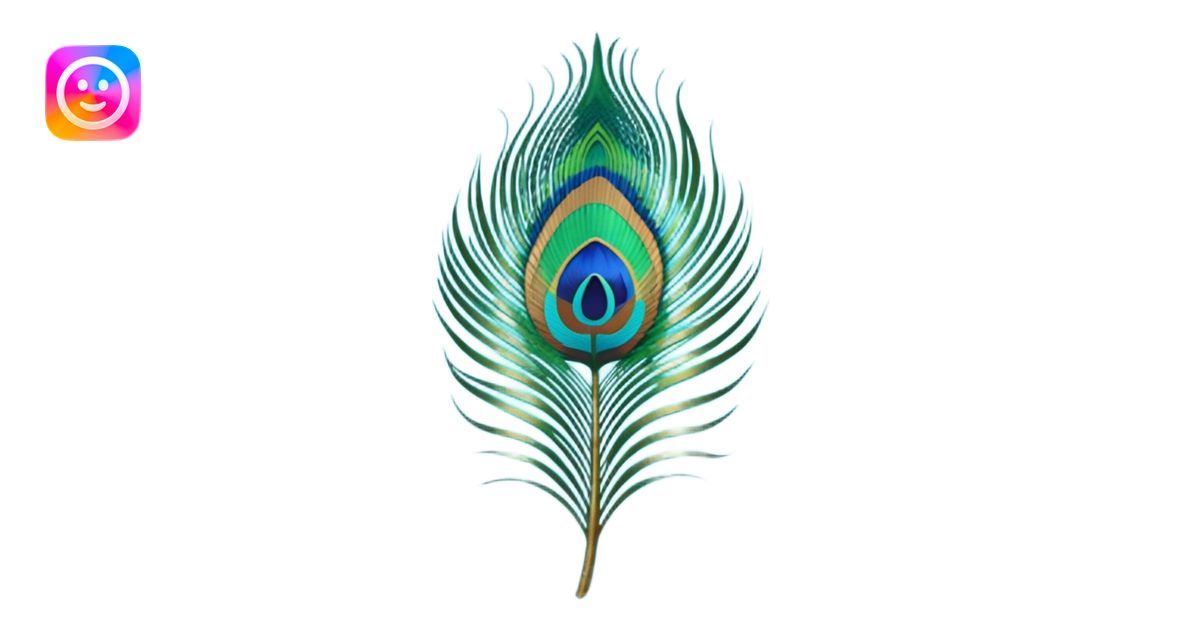 Peacock feather emoji | AI Emoji Generator