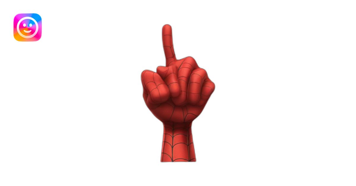spiderman hand thumb-down emoji | AI Emoji Generator