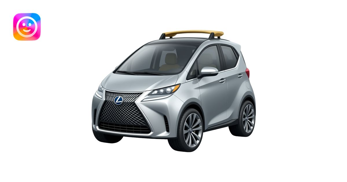 Lexus Concept 6-Wheeled Car (Right Car) (2027) emoji | AI Emoji Generator