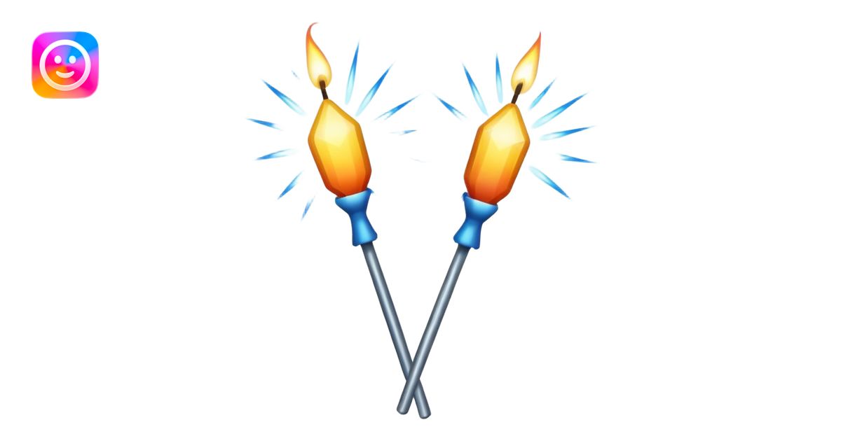 sparklers emoji | AI Emoji Generator