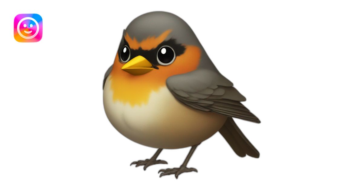 fat robin emoji | AI Emoji Generator