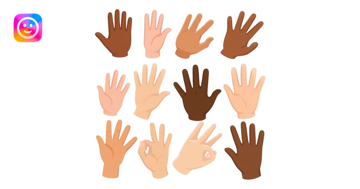 hands diversity emoji | AI Emoji Generator