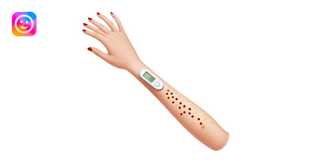 Allergy skin prick test on forearm with small red bumps showing ...