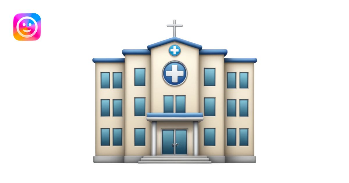 Hospital building emoji | AI Emoji Generator