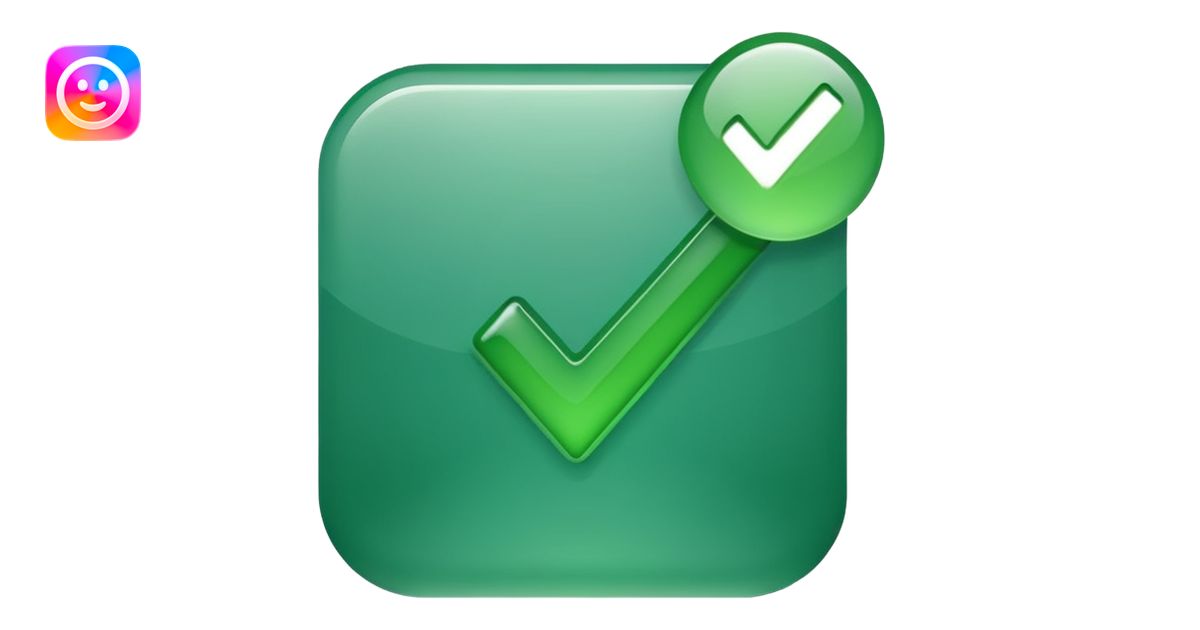 Check mark emoji | AI Emoji Generator
