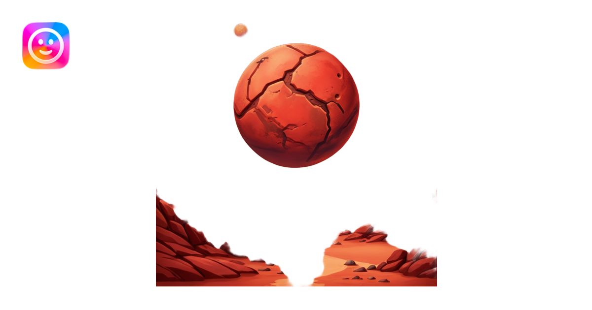 Mars planet emoji emoji | AI Emoji Generator