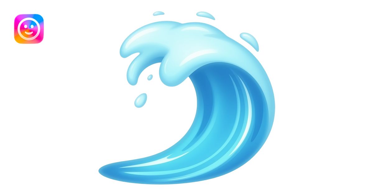 wave of water magic emoji | AI Emoji Generator