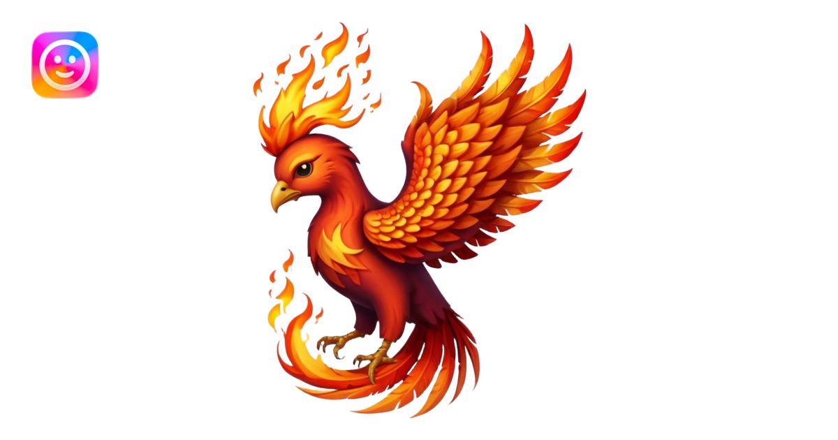 phoenix rising from the ashes emoji | AI Emoji Generator