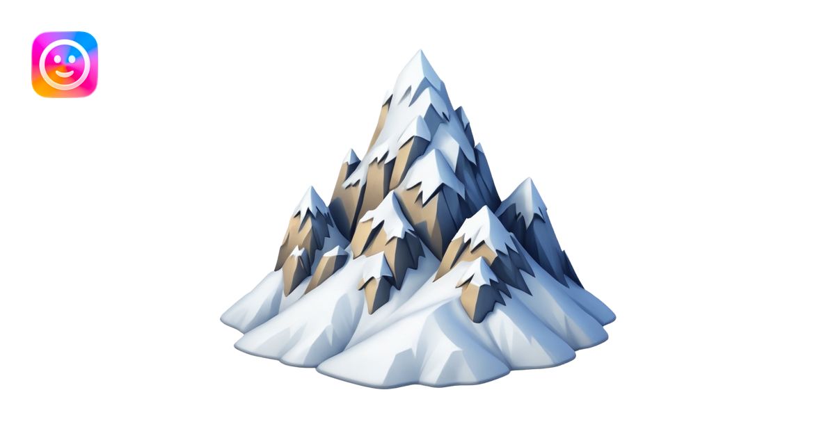 snowy mountain emoji | AI Emoji Generator