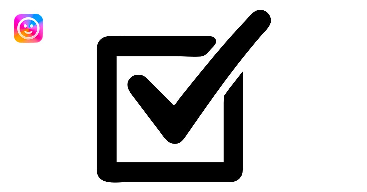 solid black icon of a checkbox with a bold check mark, check mark ...