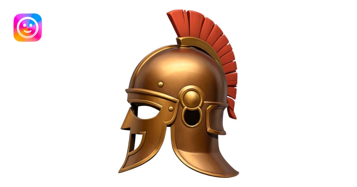 Roman Gladiator helmet emoji | AI Emoji Generator