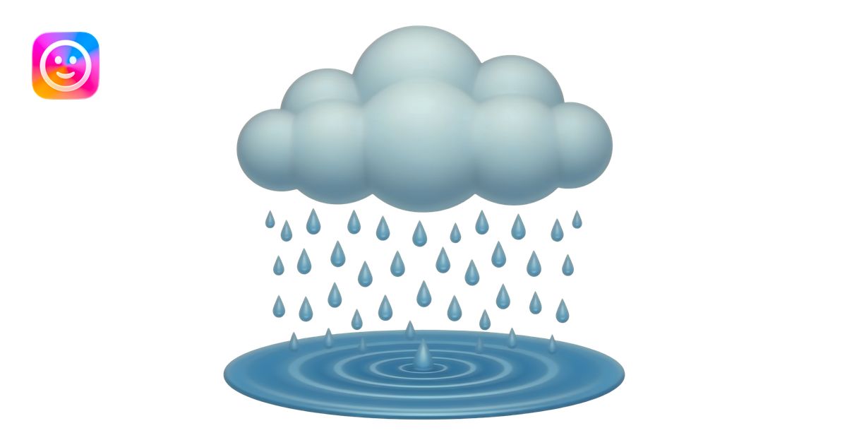 Rain emoji | AI Emoji Generator