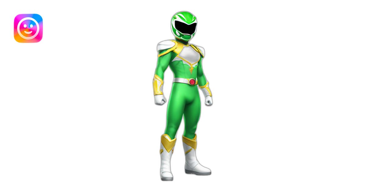 snow power ranger full body emoji | AI Emoji Generator