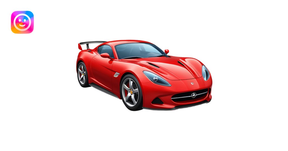 red sport car emoji | AI Emoji Generator