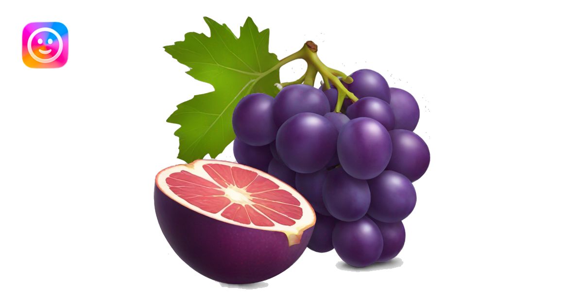 grape fruit emoji | AI Emoji Generator