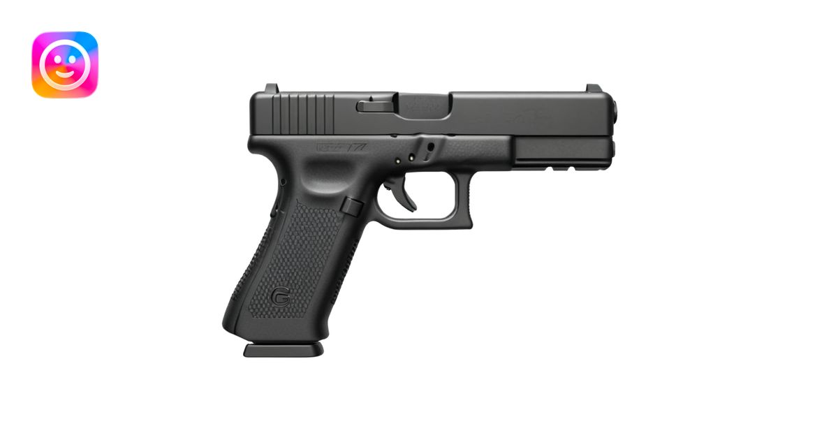 Glock 17 with an extended magazine emoji | AI Emoji Generator