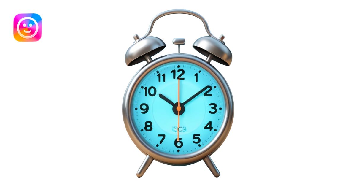 ringing alarm clock on a nightstand emoji | AI Emoji Generator