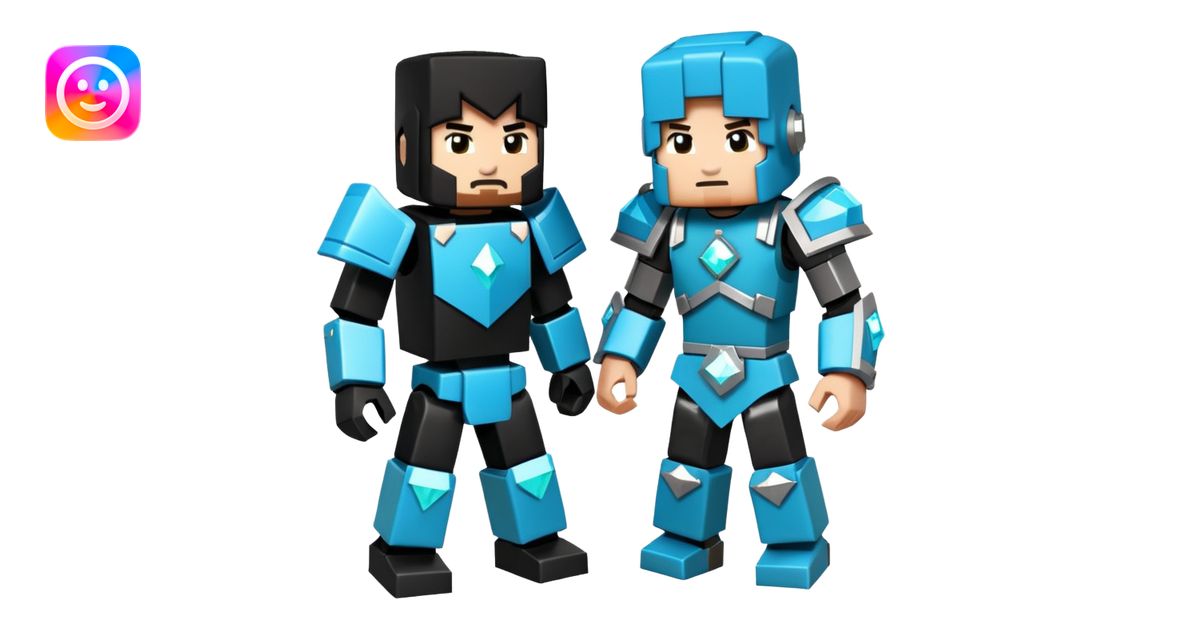 Roblox vs Minecraft emoji | AI Emoji Generator