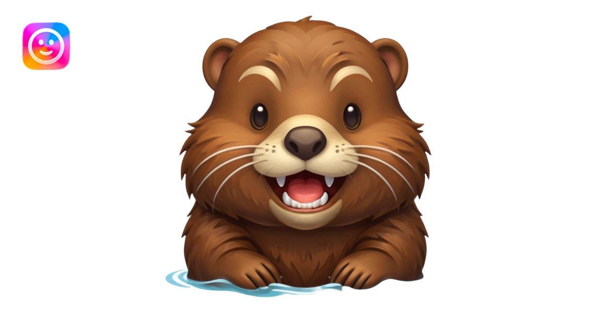 BEAVER WITH BIG FRONT TEETH emoji | AI Emoji Generator
