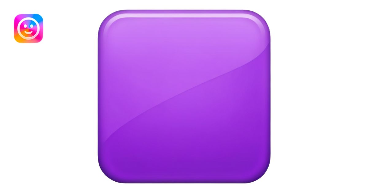 purple Rectangle shape emoji | AI Emoji Generator