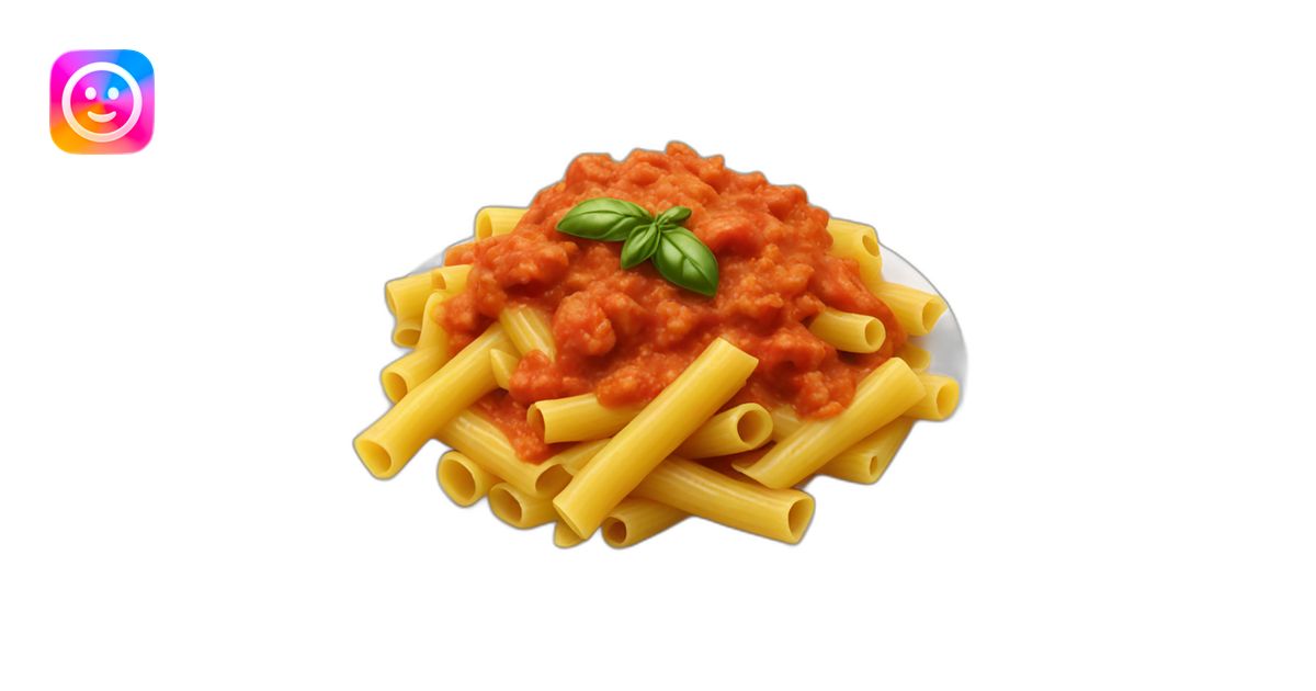 pasta al sugo emoji | AI Emoji Generator
