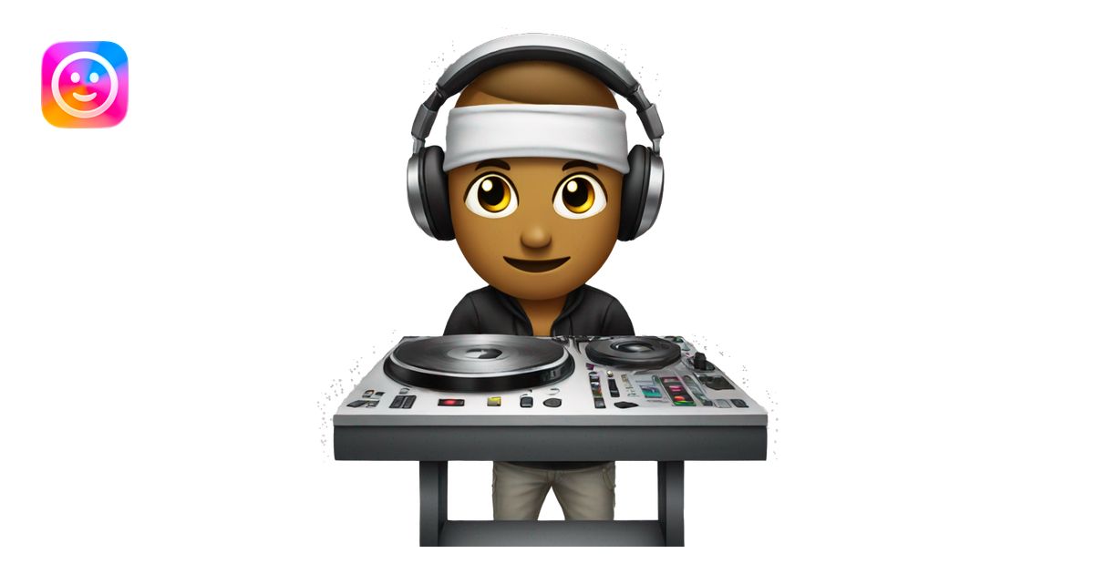DJ table emoji | AI Emoji Generator