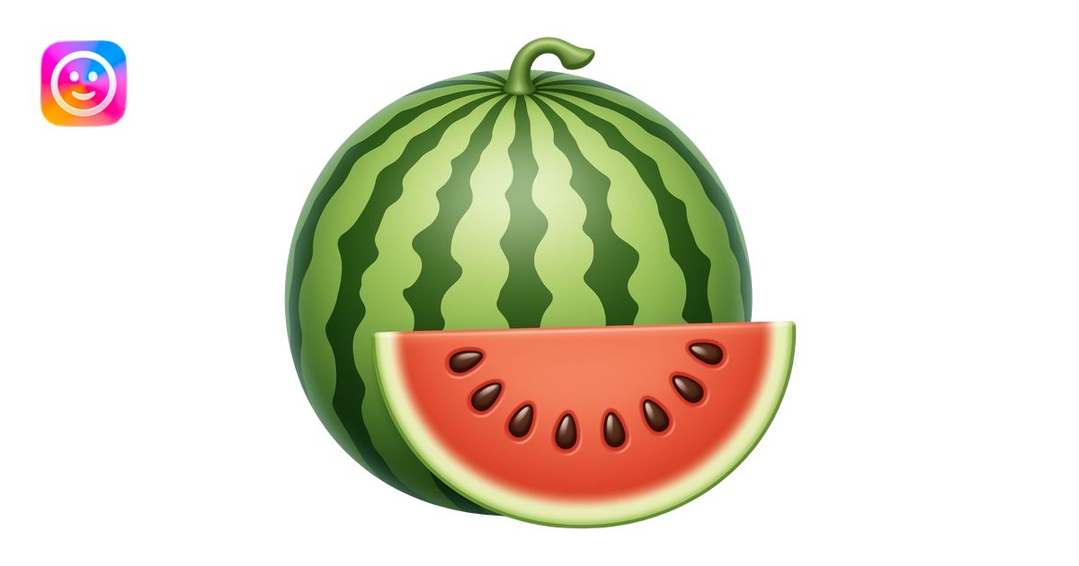 WATERMELON emoji | AI Emoji Generator