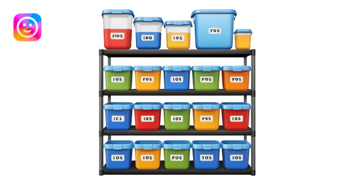 shelf organized household storage emoji | AI Emoji Generator