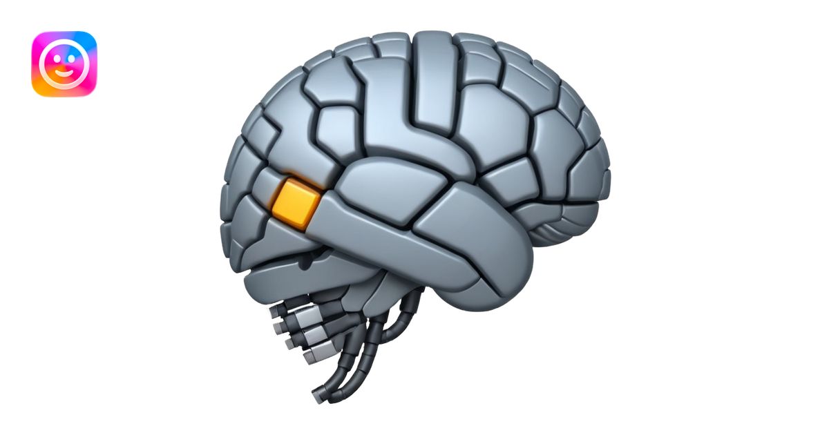 robotic brain emoji | AI Emoji Generator