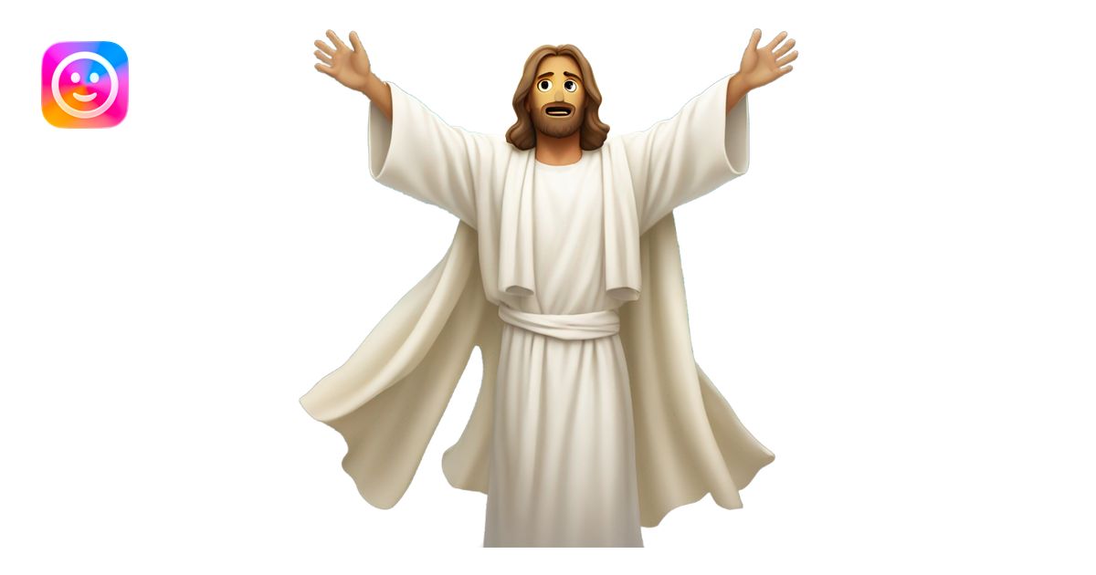 Jesus rising from dead emoji | AI Emoji Generator