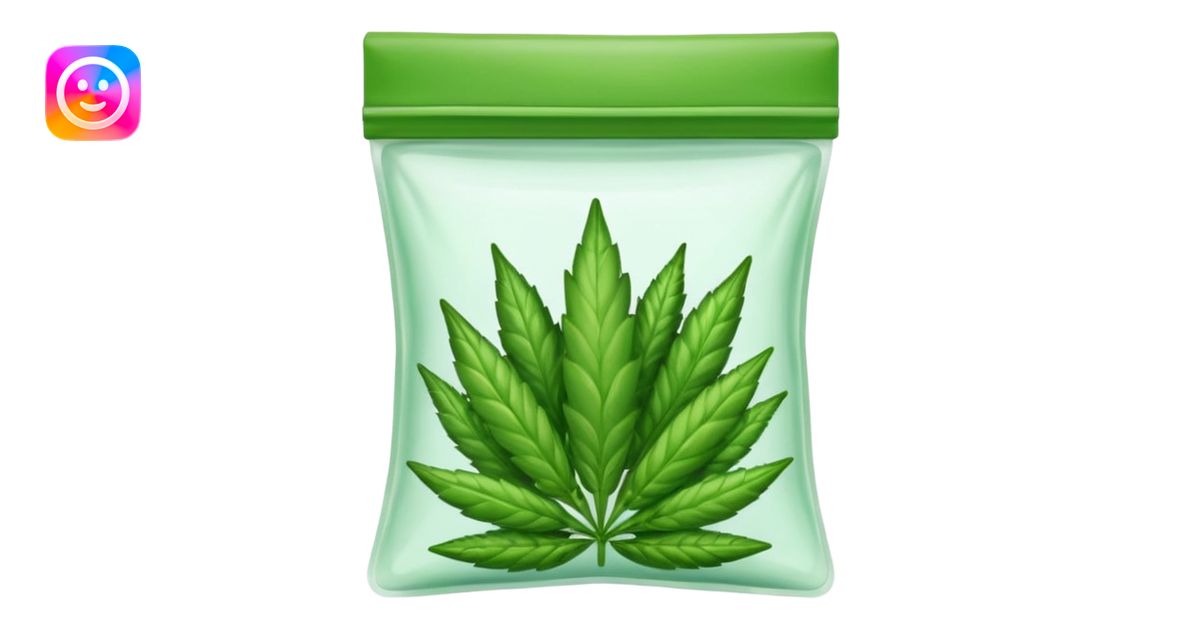 weed buds pack zip transparent emoji | AI Emoji Generator