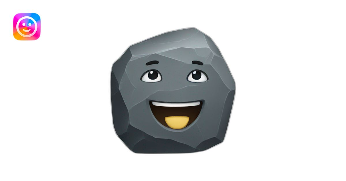 Rock emoji | AI Emoji Generator