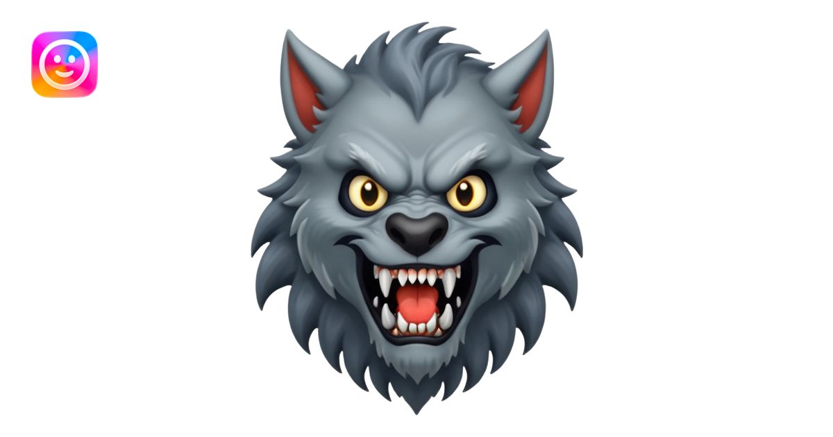 Werewolf mixed with a monster full body tall and creepy emoji | AI ...
