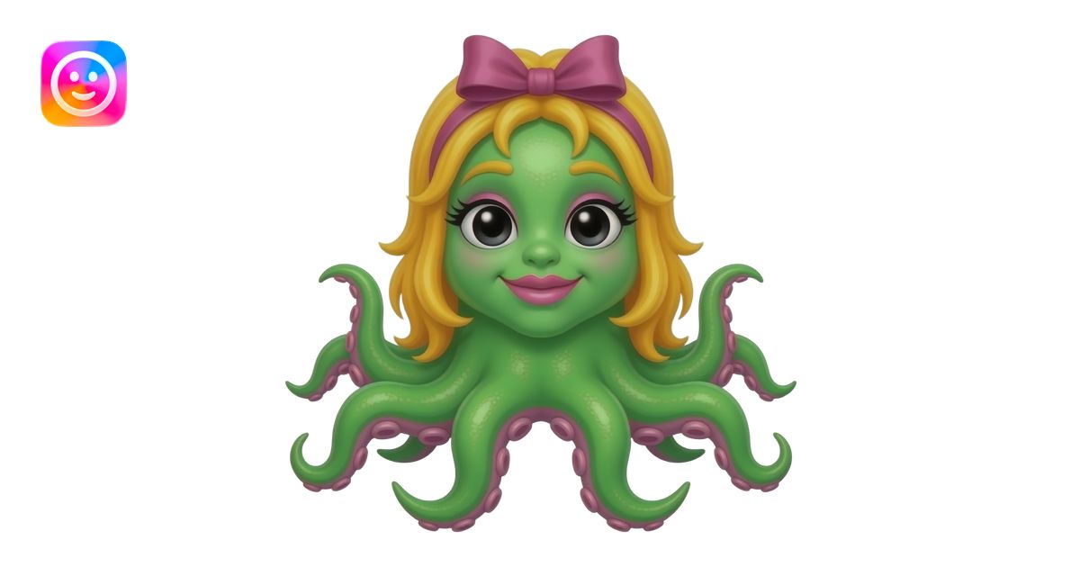 A Spring Green Squid she has Very Long yellow/ginger hair with a ...
