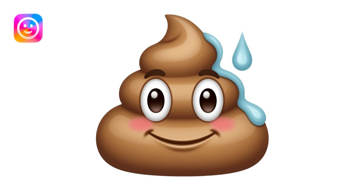 poop emoji popsicle emoji | AI Emoji Generator