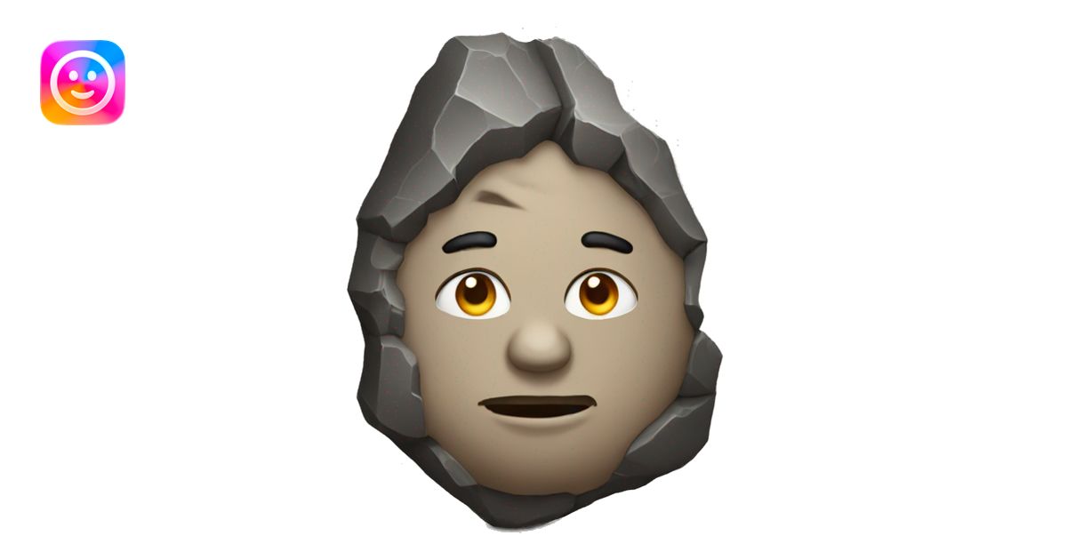 rock with raised eyebrows emoji | AI Emoji Generator