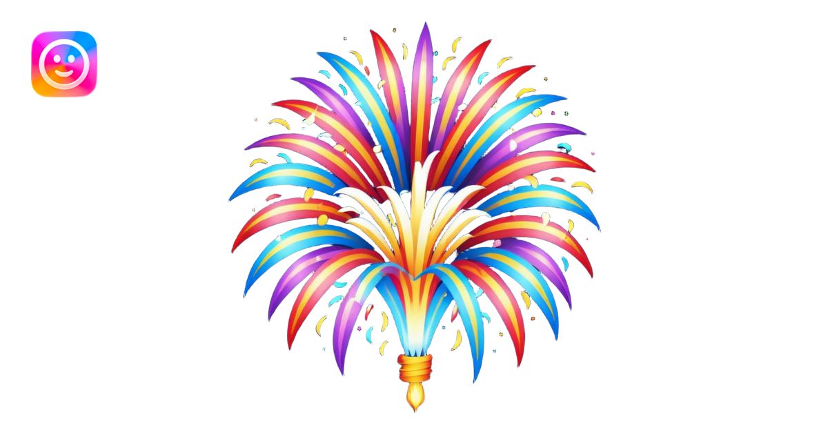 Custom firework display emoji | AI Emoji Generator