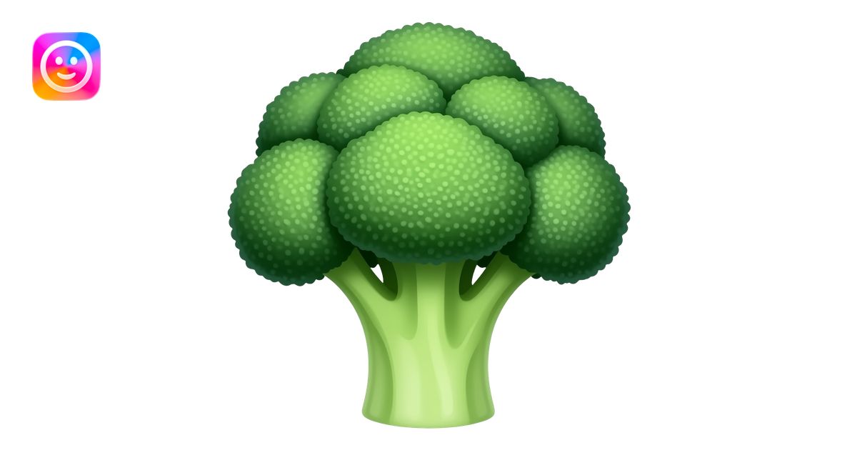 Broccoli ice cream emoji | AI Emoji Generator