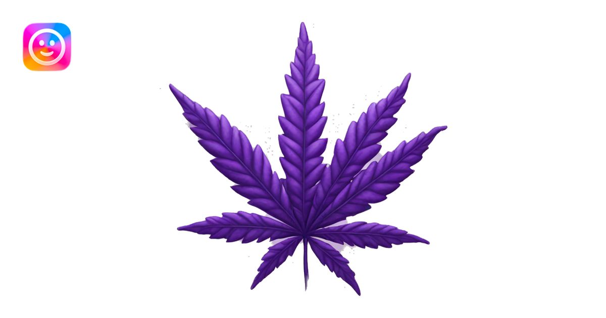 purple marijuana leaf emoji | AI Emoji Generator