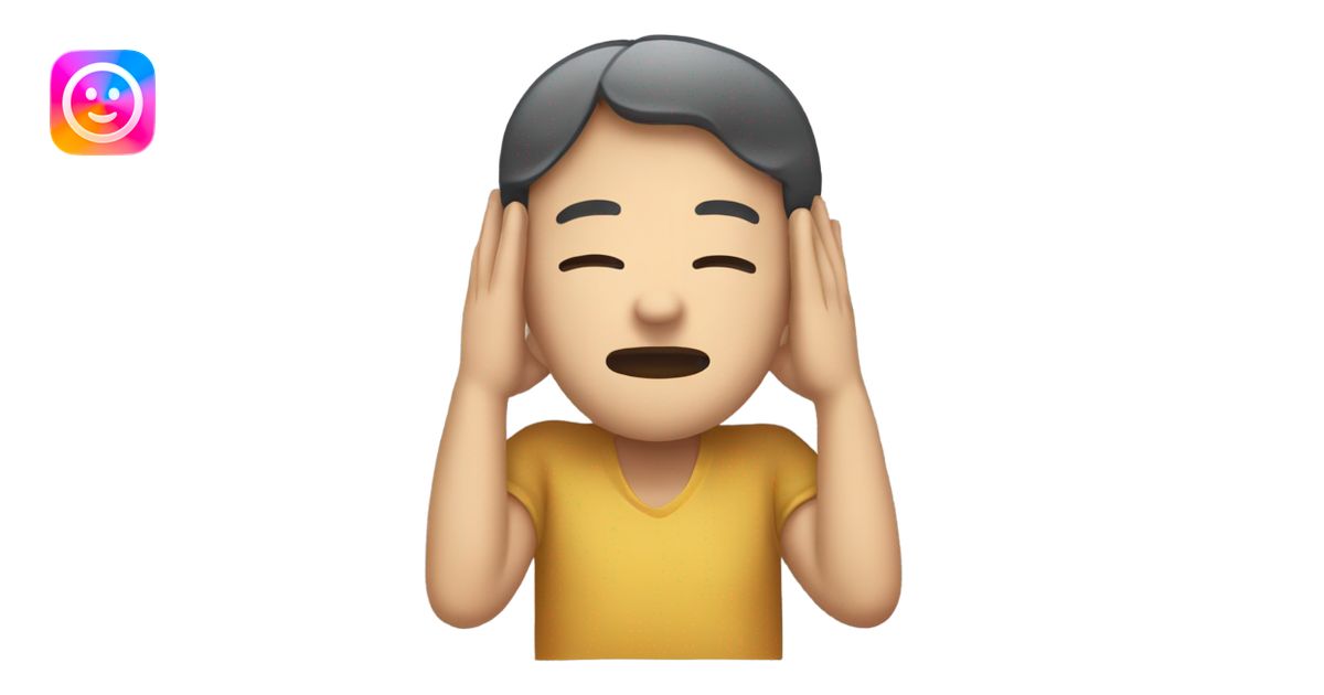 Closing ears emoji | AI Emoji Generator