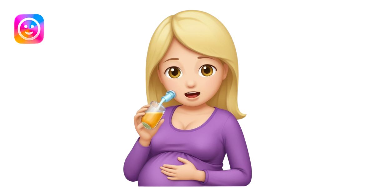 Pregnant women swallowing people emoji | AI Emoji Generator